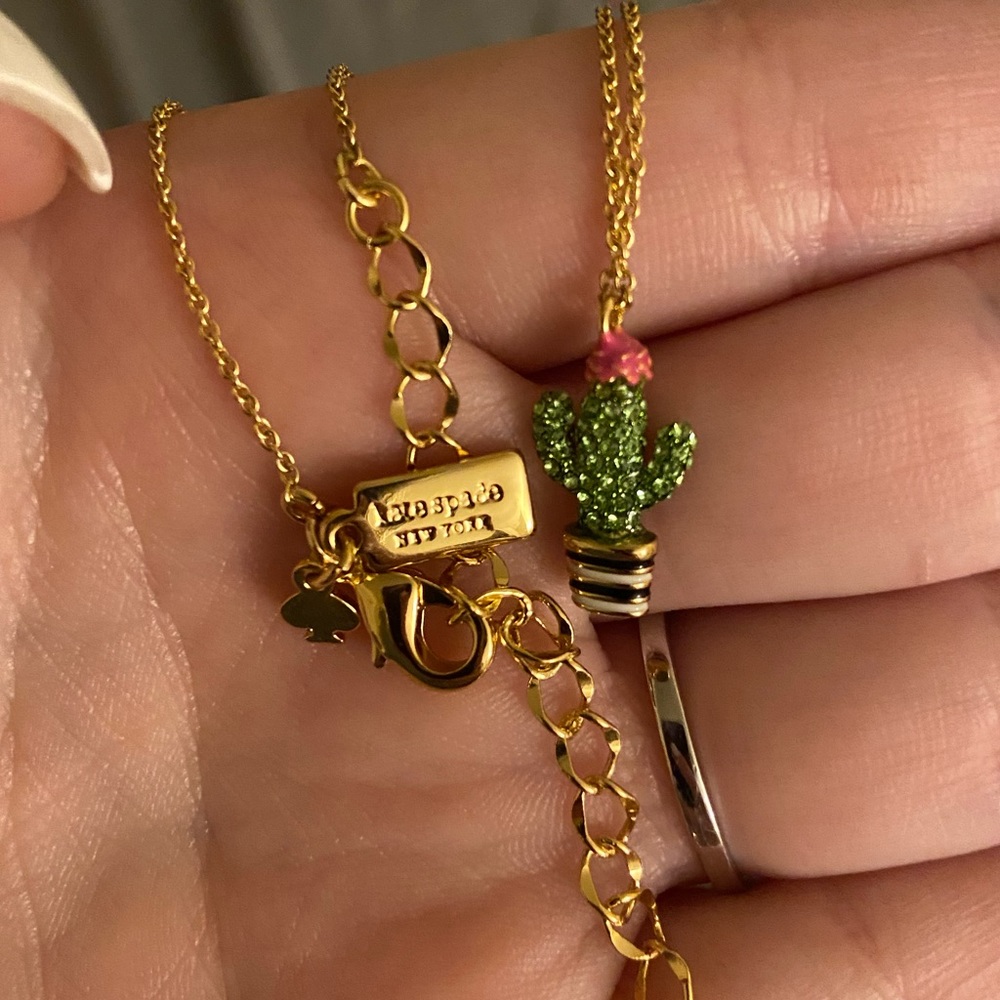 Kate Spade cactus necklace and earrings